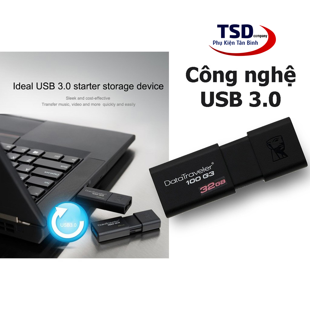 [HCM]USB 3.0 Kingston 32GB DT100G3 Tốc Độ Cao