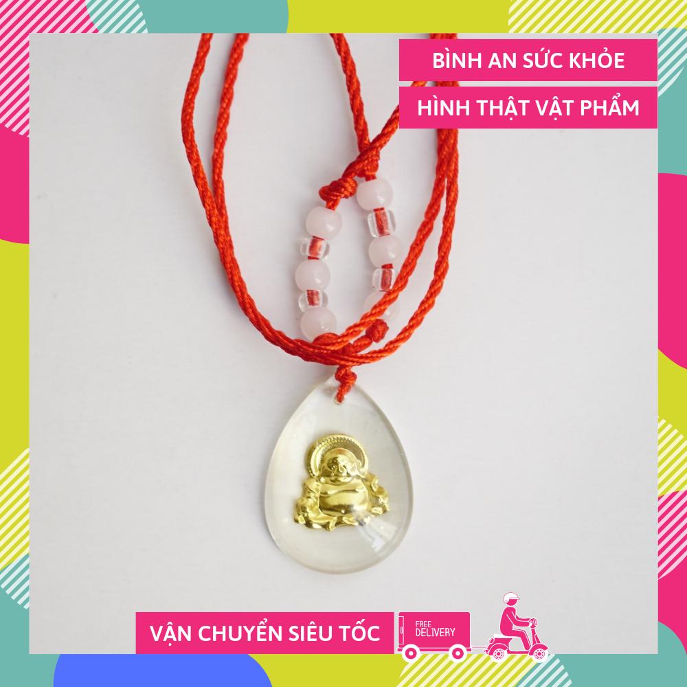 Dây chuyền Di Lặc dát vàng may mắn bình an