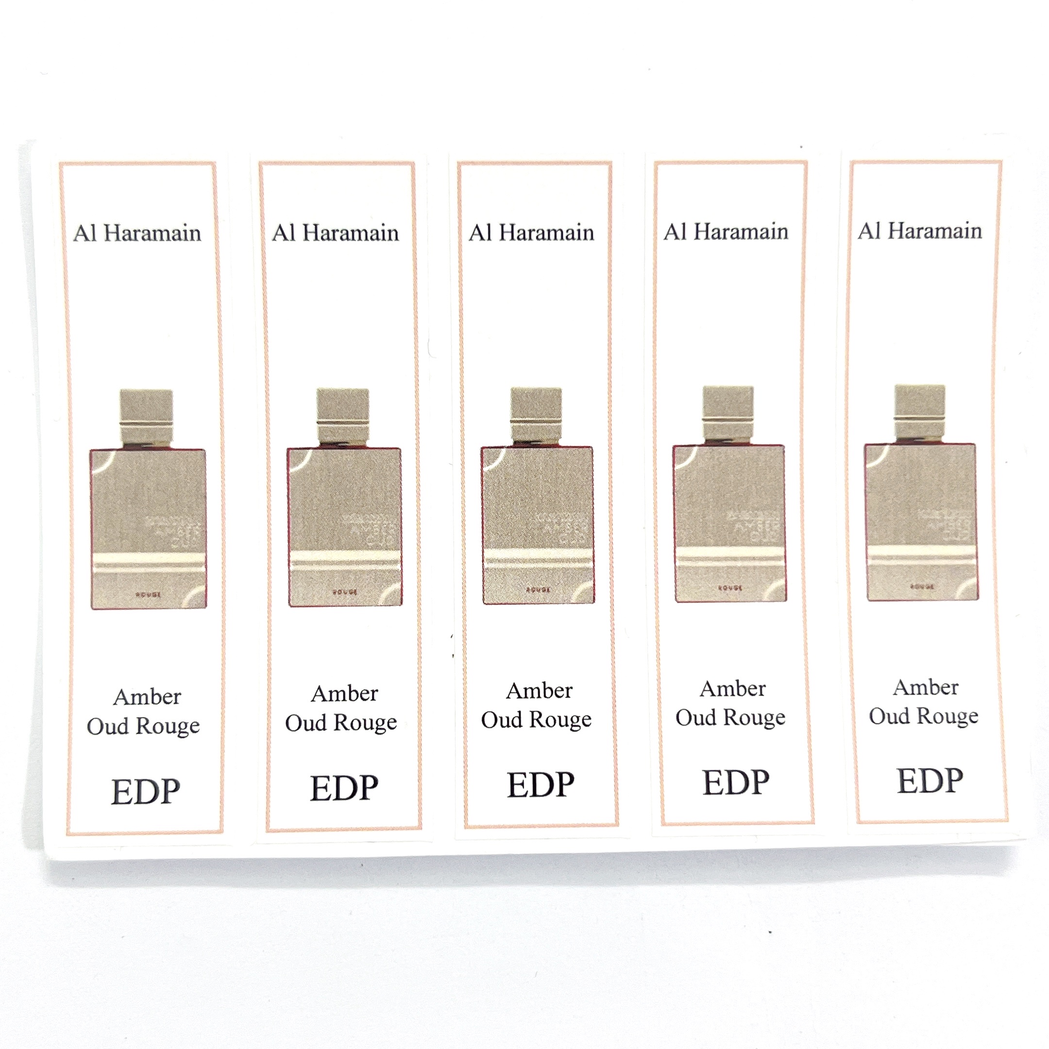 [HCMC] combo 10 PCs of Haramain perfume bottle sticker for full range extract bottle
