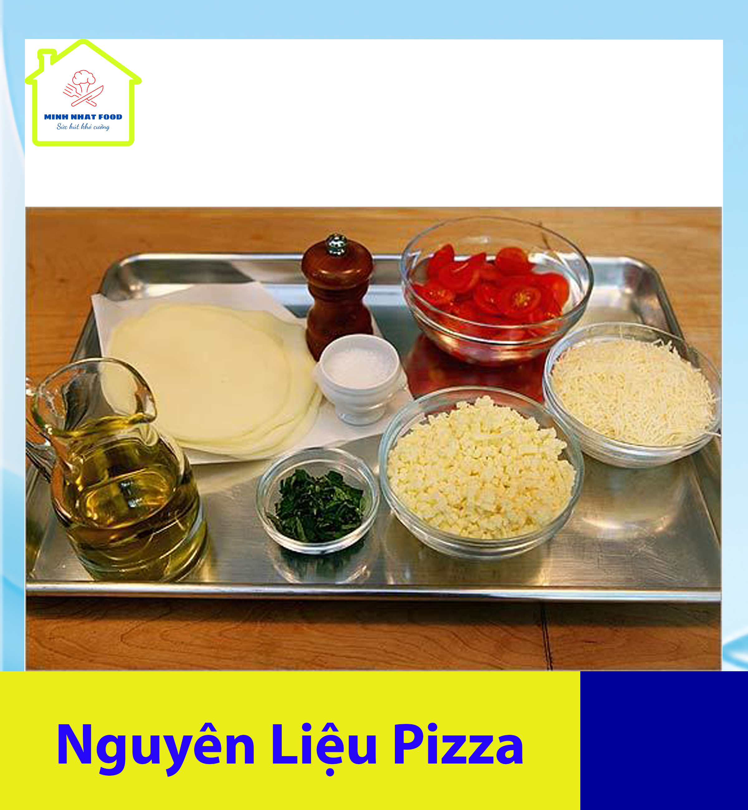 Đế bánh+ Nguyên liệu làm bánh Pizza _Cửa Hàng Thực Phẩm Minh Nhật
