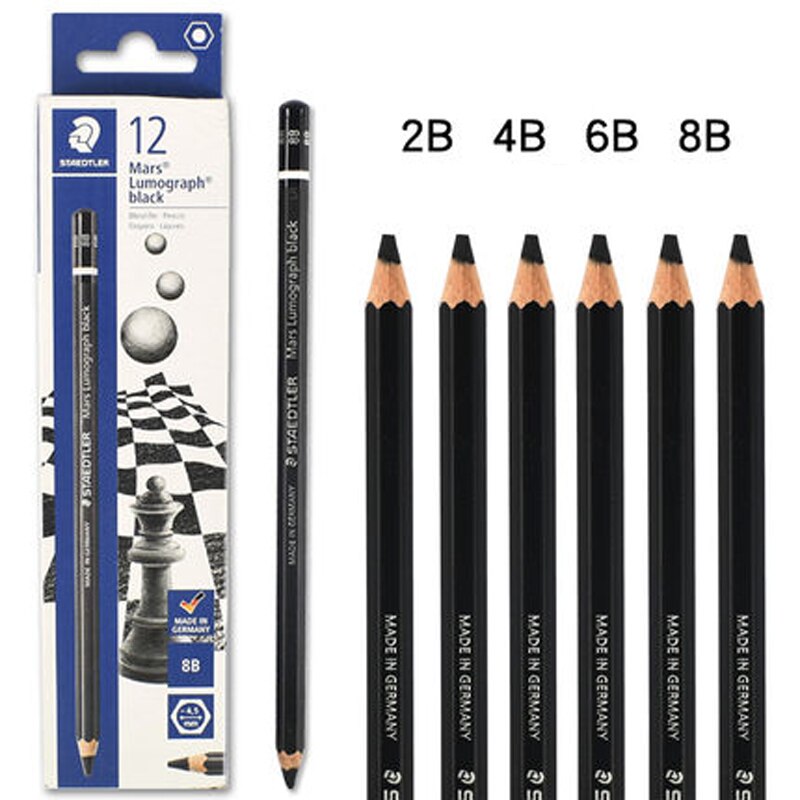 [HCM]BÚT CHÌ THAN ĐEN STAEDTLER (STAEDTLER MARS® LUMOGRAPH® BLACK 100B)