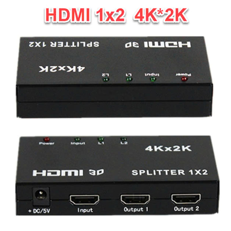Bộ chia HDMI Splitter 1 ra 2 Full HD 1080P chất lượng cao