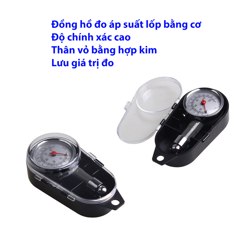 Đồng hồ Đo áp suất lốp ô tô, xe máy