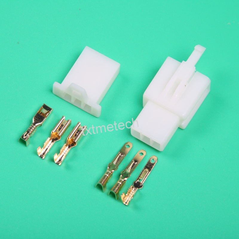 Giắc nối điện xe máy 3 chân 3P-2.8mm (10 bộ)