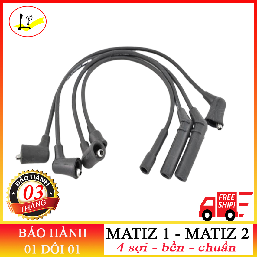 DÂY CAO ÁP XE MATIZ 2 KOREA | đẹp - chuẩn mẫu - bền | dây phin xe matiz, dây phin, dây phin ô tô, phụ tùng ô tô, phụ tùng xe hơi, dây cao cáp daewoo, dây cao áp daewoo matiz,phụ tùng xe matiz, phụ tùng matiz 2, phụ tùng matiz 1