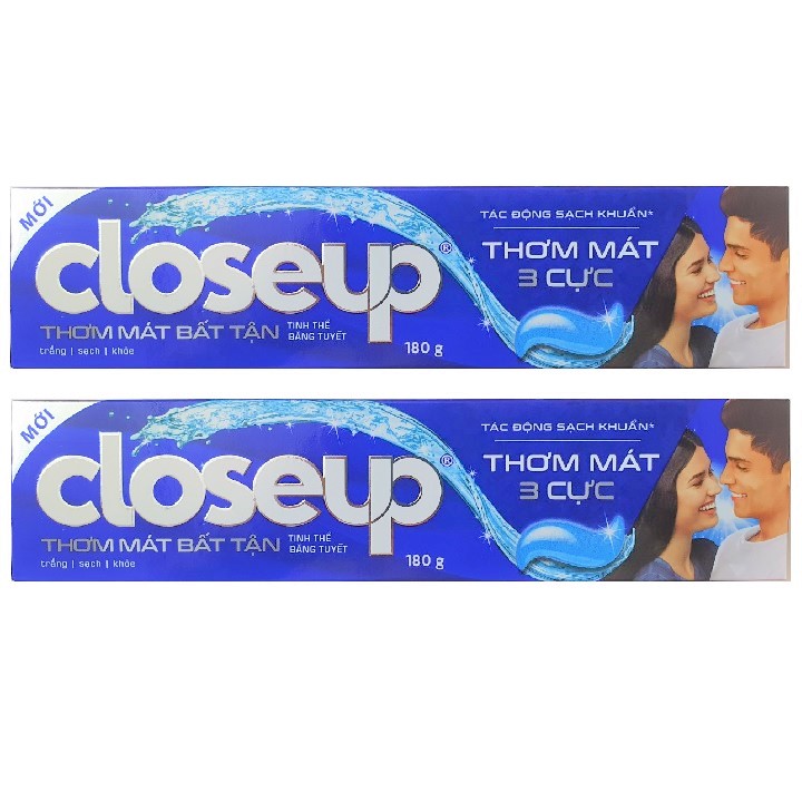 [HCM]Kem đánh răng Closeup 3 cực thơm mát 180g