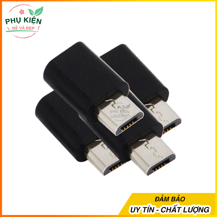 Combo 4 đầu chuyển đổi từ Type C sang Micro USB