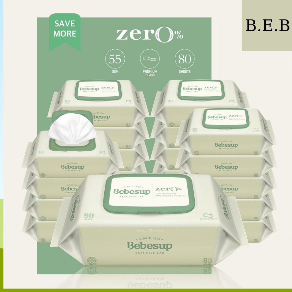 Combo 5 Pack wet paper towel Korean for newborn baby-Zero80
