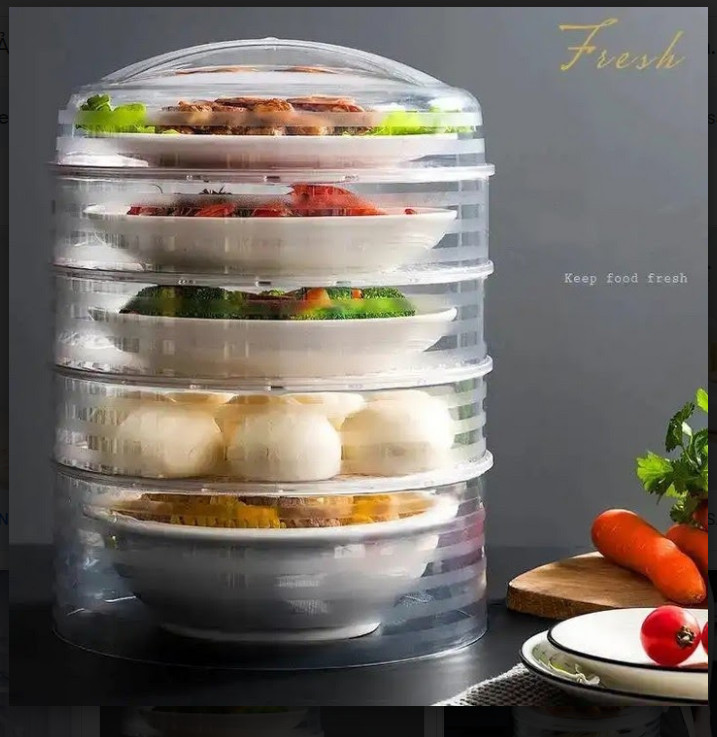 [BÁN SIÊU CHẠY] Lồng bàn nhiều tầng đậy thức ăn - Nắp lồng bàn đậy thức ăn tiện lợi- Tháp đậy đồ ăn nhiều tầng