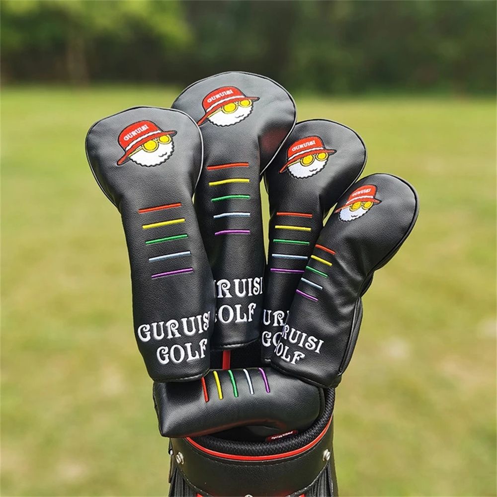 FUNNYDA Bọc Đầu Gậy Fairway Cho Driver 135UT Thẻ Số Chất Liệu Da PU Gậy