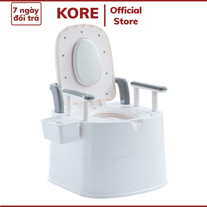 Portable old toilet seat back handrail ABS plastic portable toilet deodorant toilet