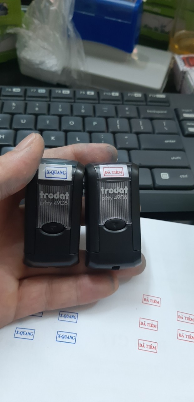 Khắc dấu nhỏ kích thước 7x15mm (Trodat 4908)