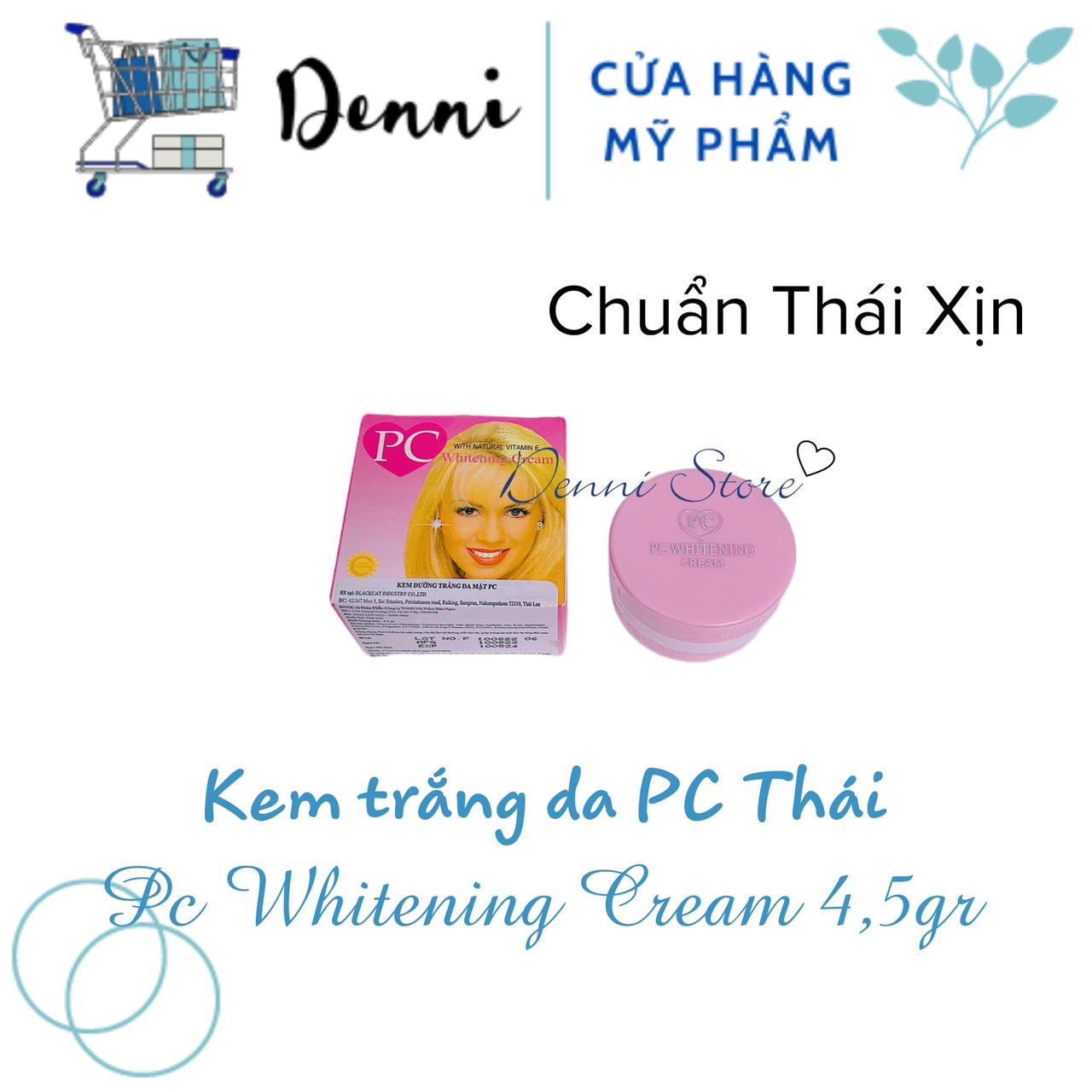 Hộp kem PC Thái Lan Dưỡng Sáng Da 4.5g