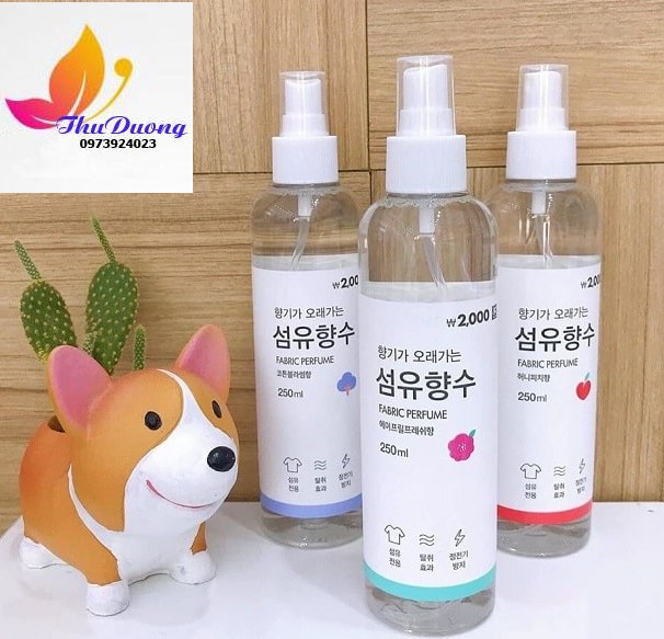 [HCM]Xịt Thơm Quần Áo Fabric Perfume Hàn Quốc 250ml