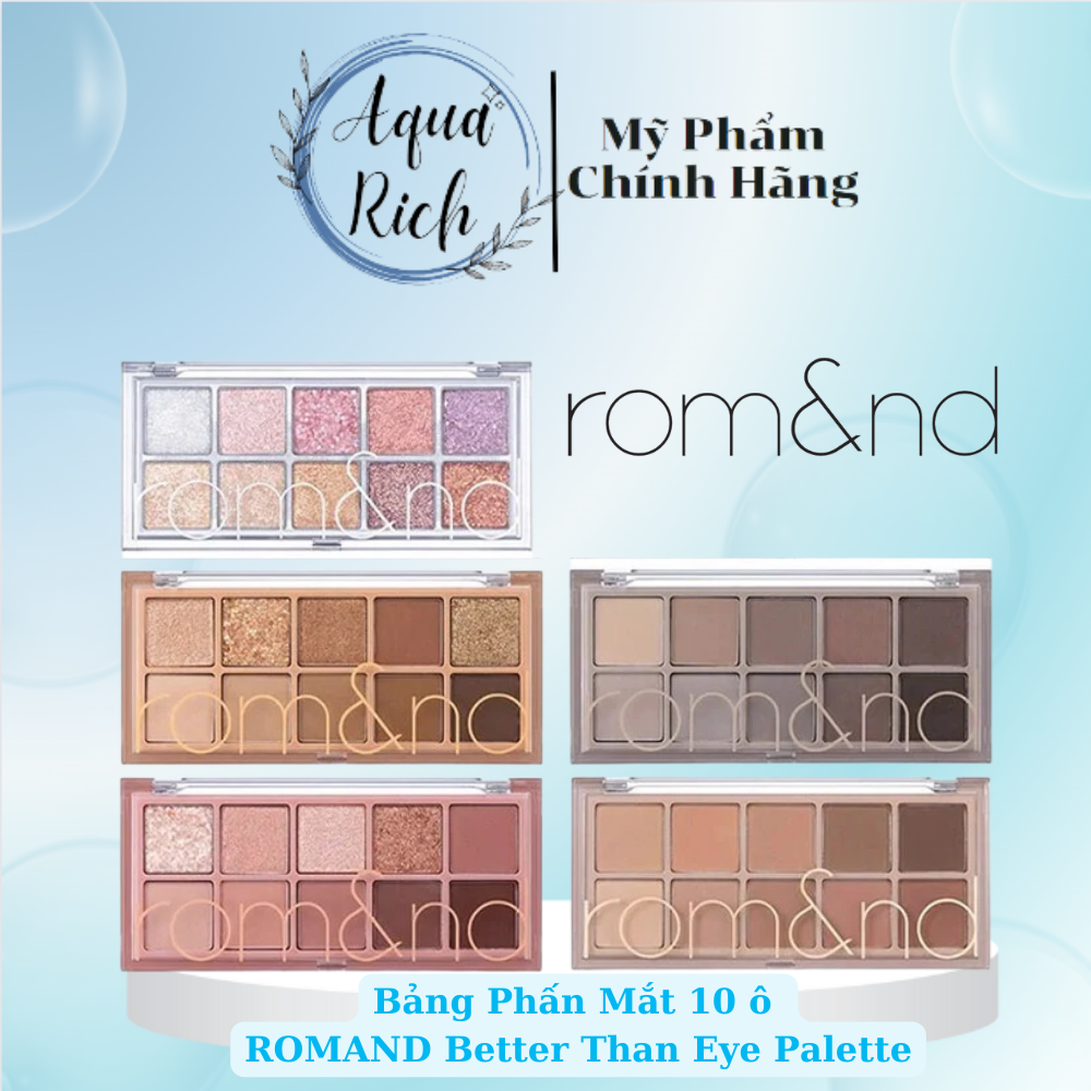 Bảng Phấn Mắt 10 Ô Romand Better Than Eye Palette - Nhũ - Phấn [00 - 01 - 02 - 07 - 08 - 09]