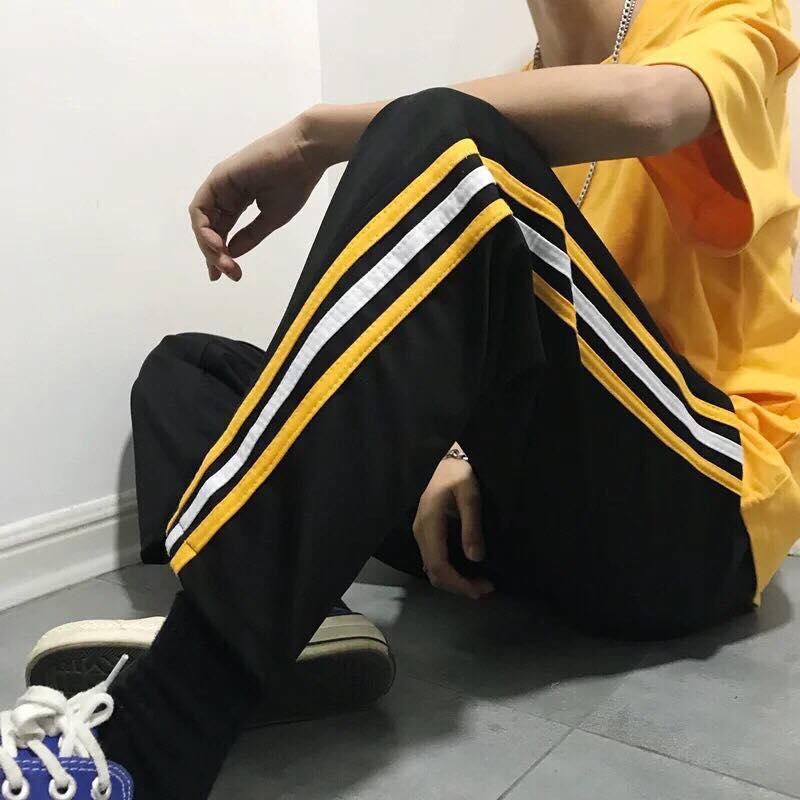 [HCM] (M L XL, 40-70kg Quần 3 Sọc dọc unisex nam/nữ). Có ảnh thật. Quần 3 line unisex nam/nữ