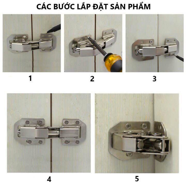 Bản lề nắp bật thép