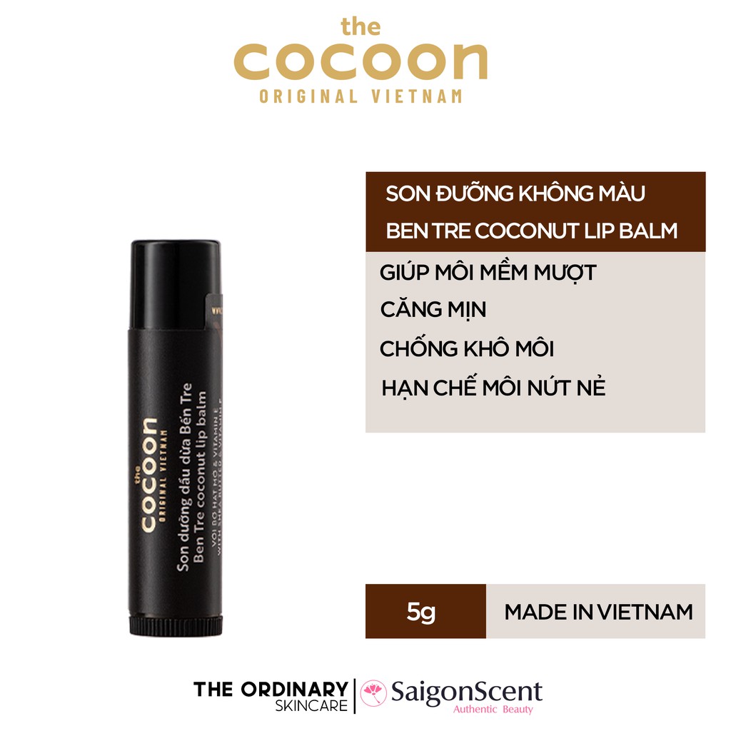 [HCM]Son dưỡng dầu dừa Bến Tre Cocoon ( 5g )