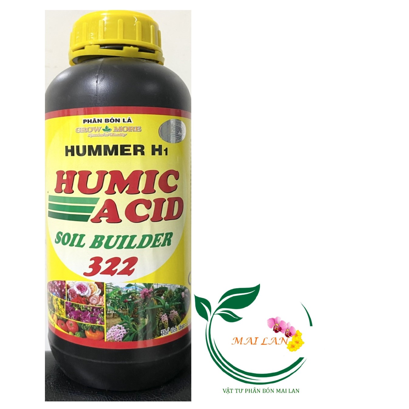 Phân bón lá humic acid soil builder 322 chống rụng bông tăng đậu trái - #224a# 1 lít