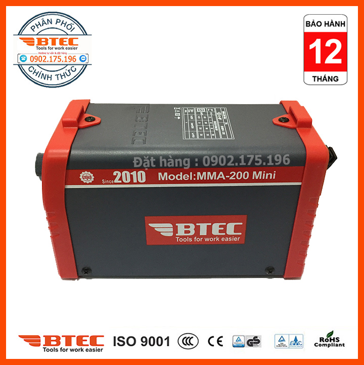 Máy Hàn Điện Tử Siêu Mini BTEC MMA-200Mini