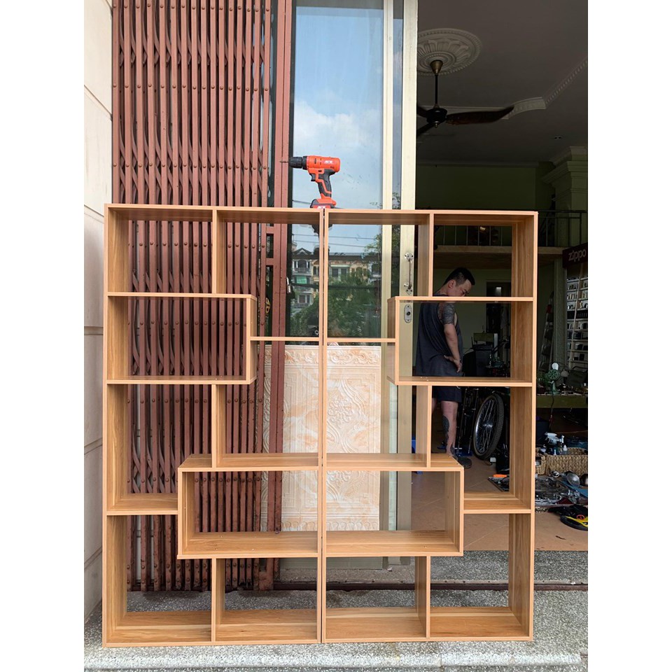 Kệ Sách Gỗ Để Sàn Đa Tầng Thông Minh