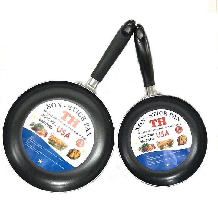 Combo 2 chảo chống dính WHITFORD size 20cm và 24cm