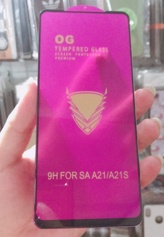 Kính cường lực full màn 9h og cho samsung galaxy a21s / a21 siêu bền hót