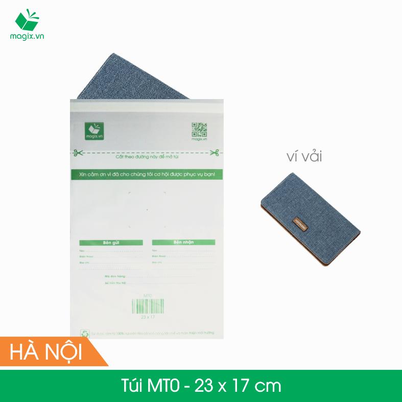 MT0 - 23x17 cm - 100 Túi nilon (tự phân hủy sinh học) đóng hàng