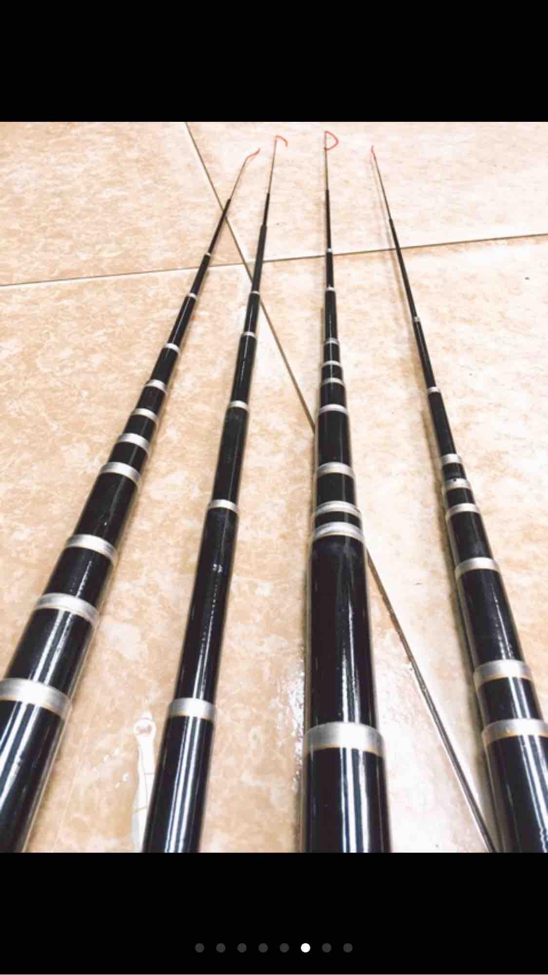 CẦN CÂU ĐƠN 4,5m cácbon siêu đẹp