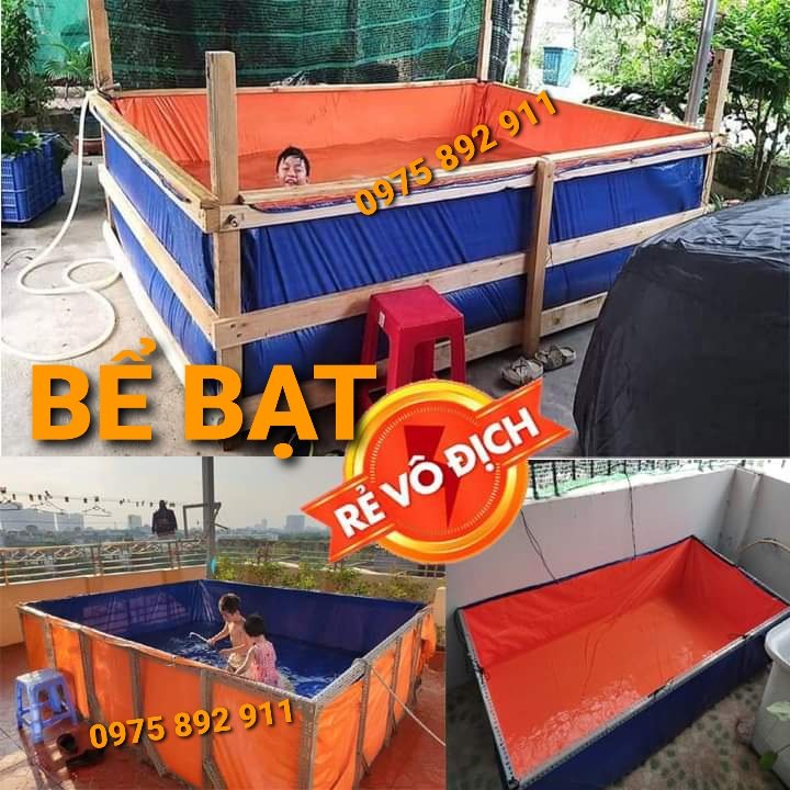 BỂ BẠT NUÔI ,ỐC ,ẾCH ,CÁ , LƯƠN 3x2x1