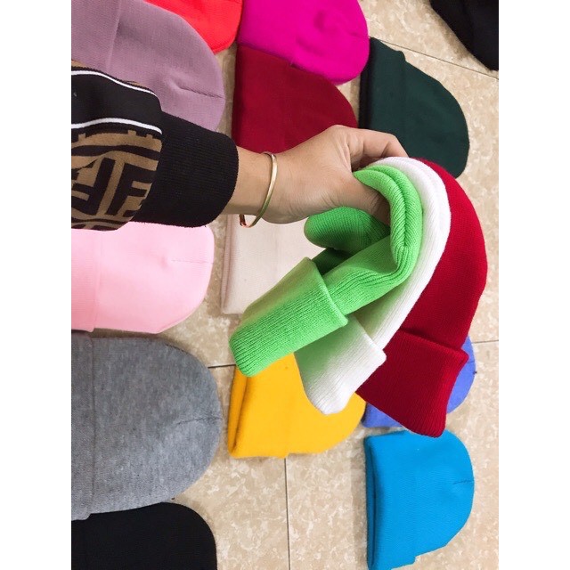Mũ Len Beanie Nam Nữ Nhiều Màu