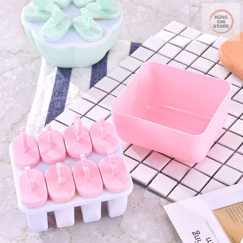 Khuôn Làm Kem Lúa Mạch 8 Que An Toàn - Kiểu Dáng Sang Trọng❣