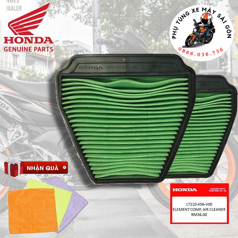 Lọc gió tẩm dầu Winner X, Winner 150, Sonic chính hãng Honda