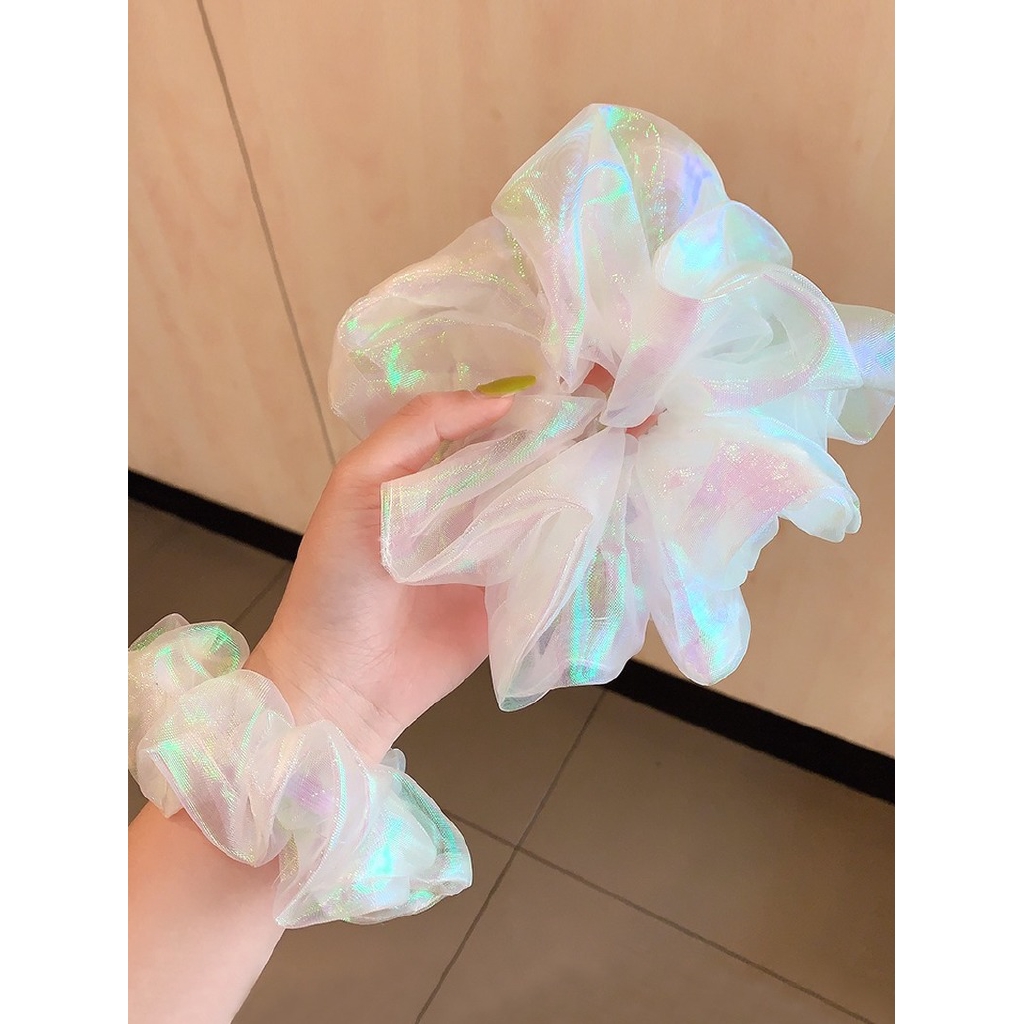 Dây cột tóc cỡ lớn lấp lánh phong cách hàn quốc cho nữ
