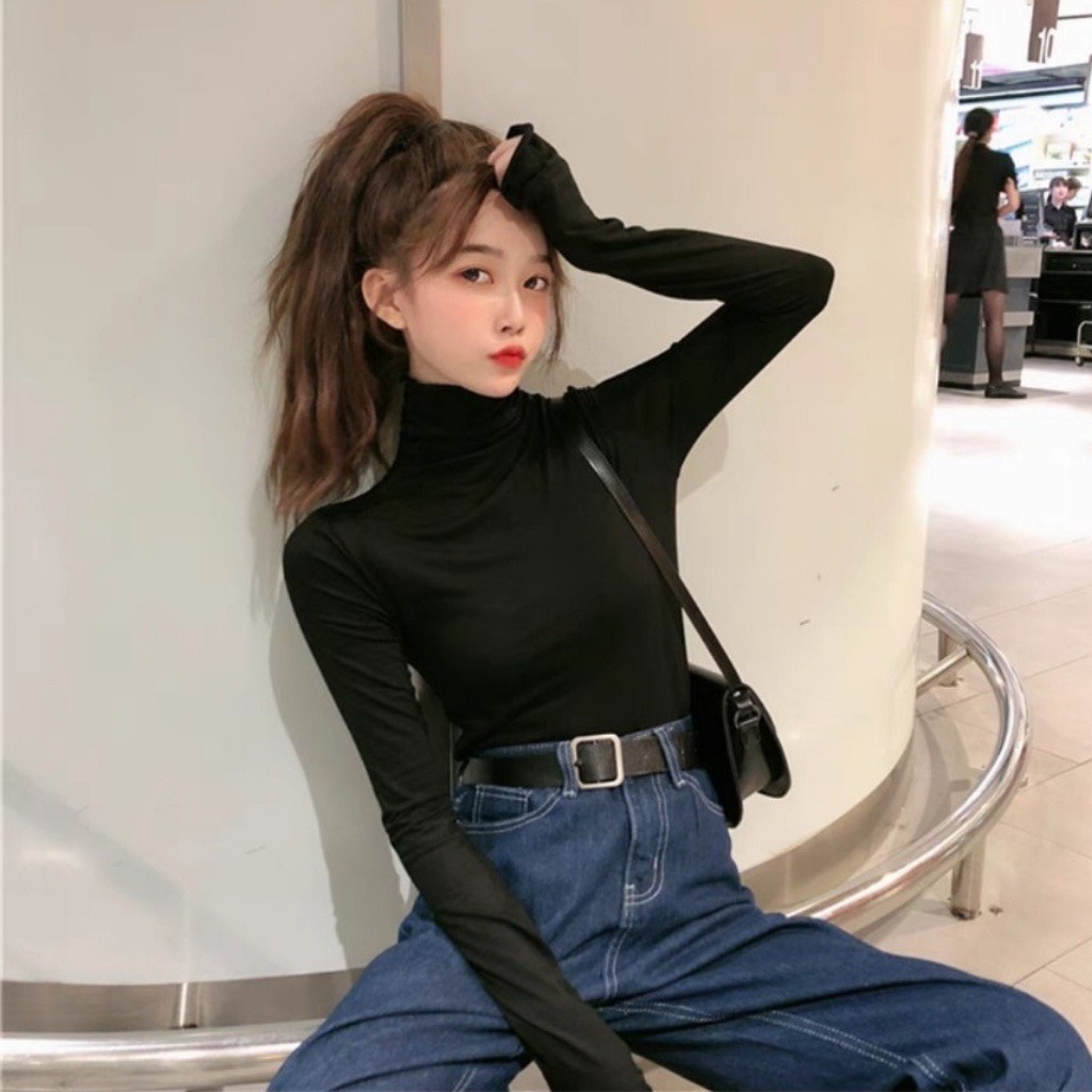 áo len cổ lọ , giữ ấm cổ cho mùa đông