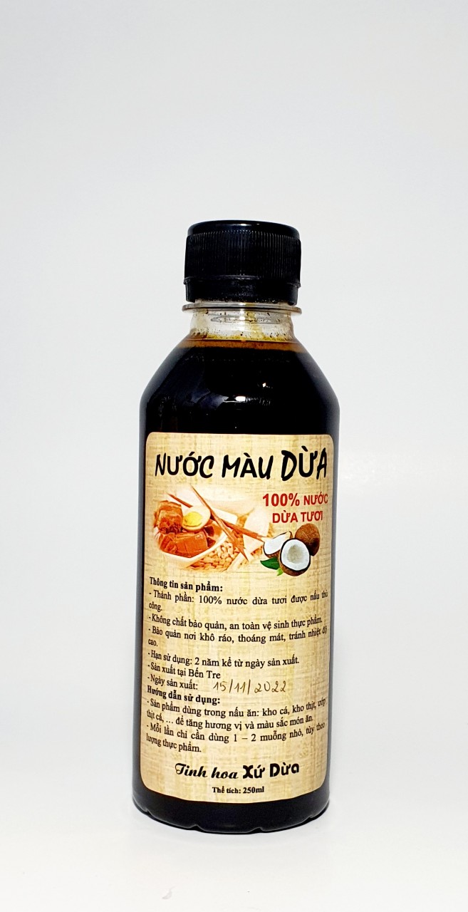 NƯỚC MÀU DỪA (NƯỚC HÀNG) NGUYÊN CHẤT, 250ML