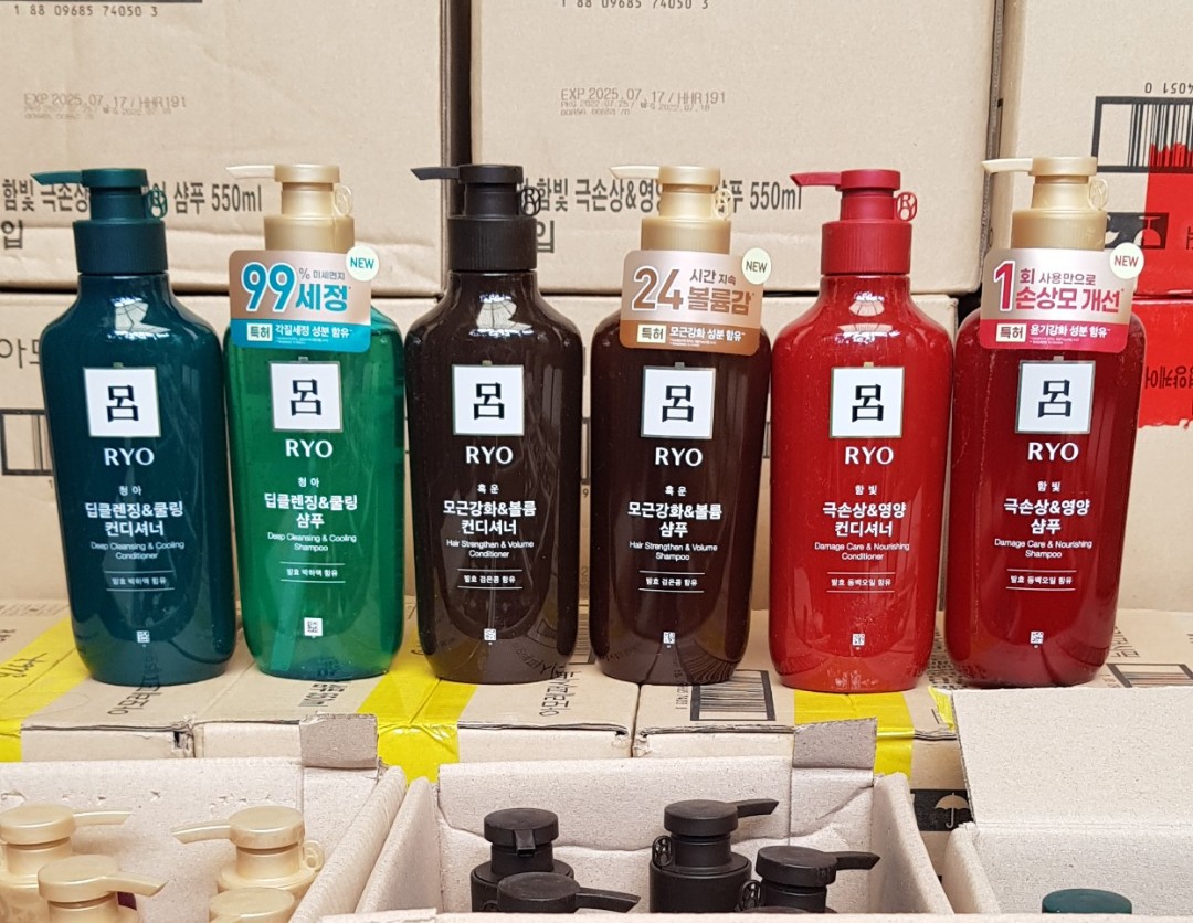 [Hàng Mới Về, Đủ Màu] Sét Dầu Gội, Xả Ryo Cao Cấp Hàn Quốc Chai 550ml