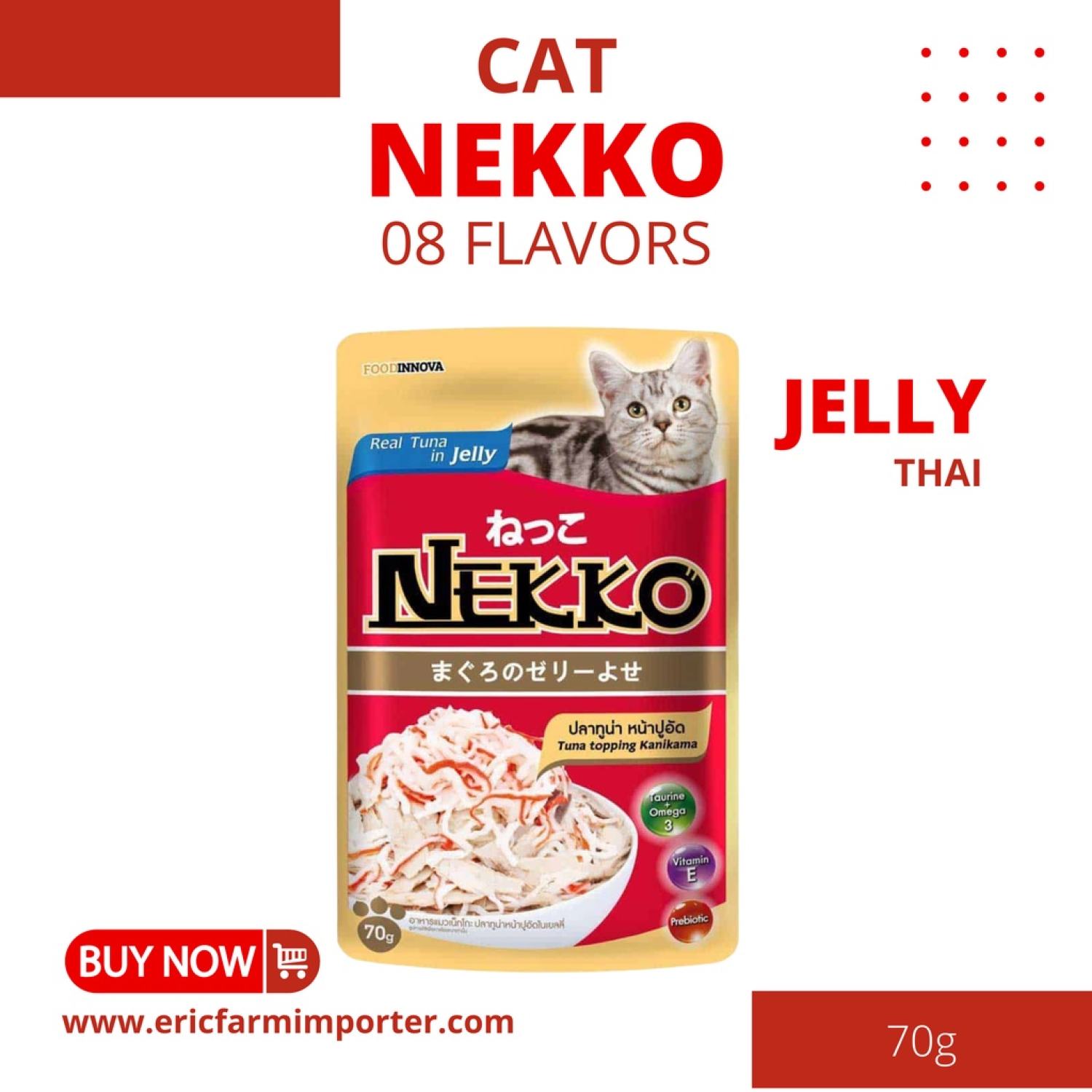 Pate Nekko Jelly 70g  FREE SHIP  Thức Ăn Dinh Dưỡng Cho Mèo