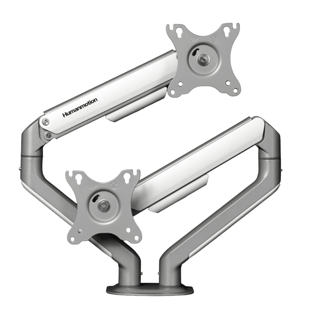 Giá đỡ màn hình Humanmotion T6 Pro Dual 2025 - Arm nâng màn 17-32', tải trọng 2-9kg, trợ lực piston