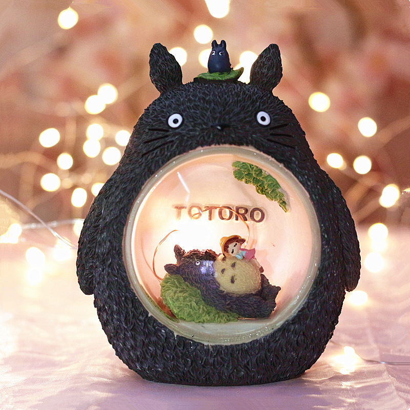 Đèn ngủ TOTORO để bàn trang trí có đèn phát sáng