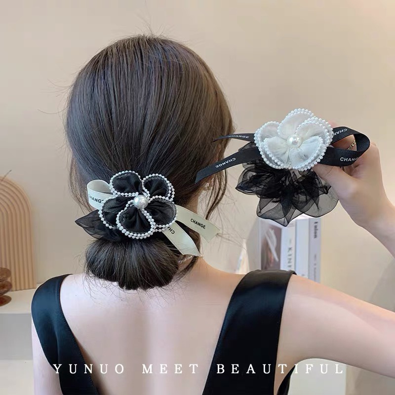 Dây Cột Tóc Đính Hoa Cao Cấp-phukienteen