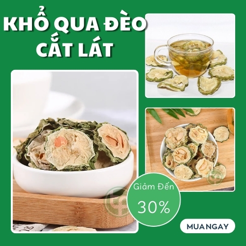 Khổ qua đèo sát lát túi 500g cao cấp - Hàng sạch chuyên dùng để pha trà hỗ trợ cải thiện sức khoẻ