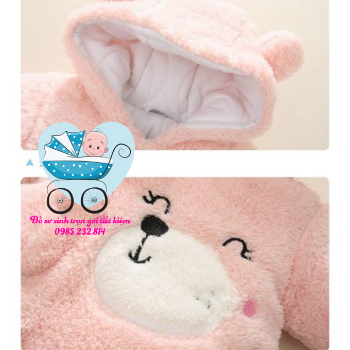 BODY LÔNG GẤU ẤM CHO BÉ 0-12M