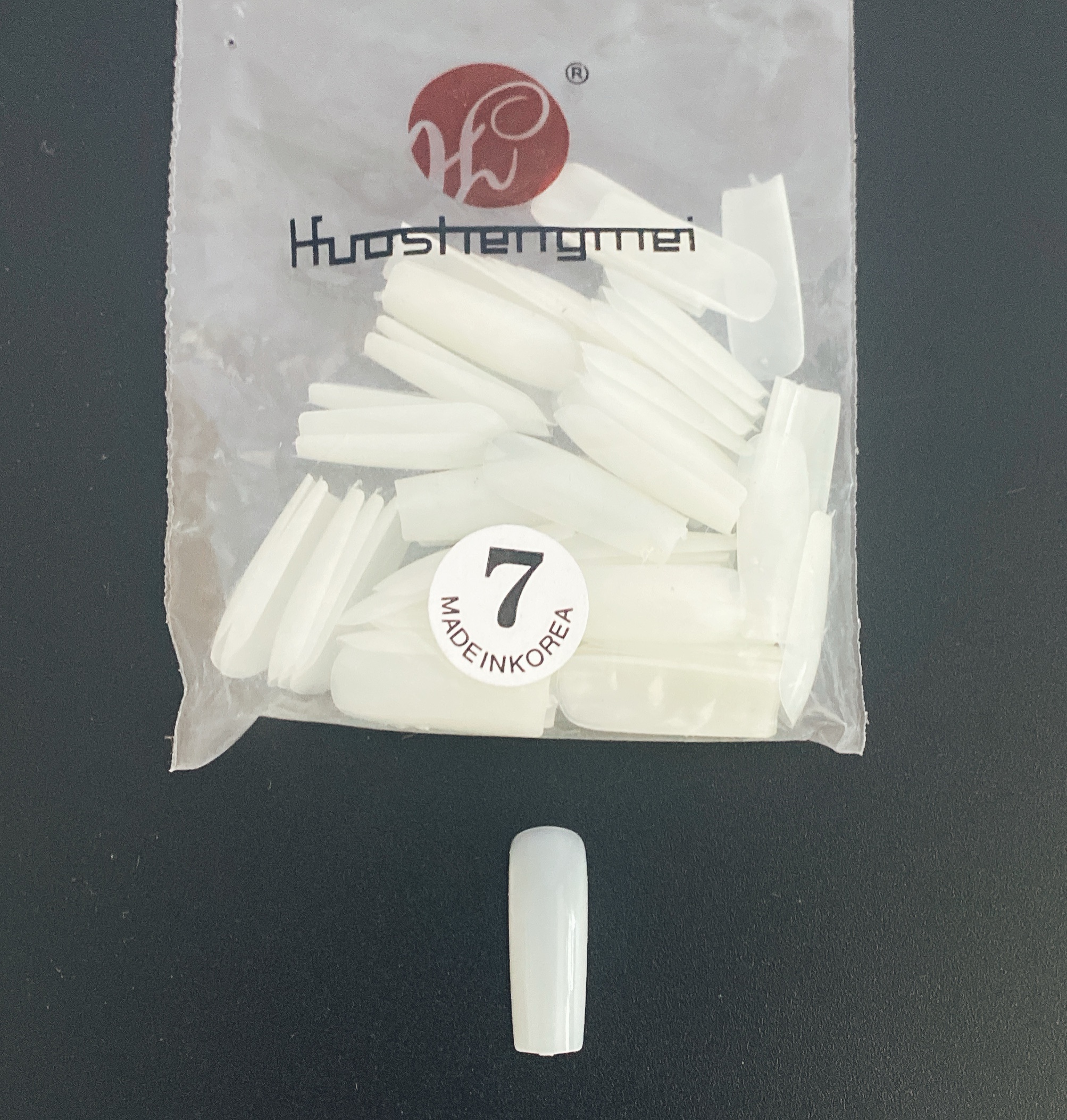 Móng úp lẻ size (5,6,7,8,9)túi 50 móng màu đục