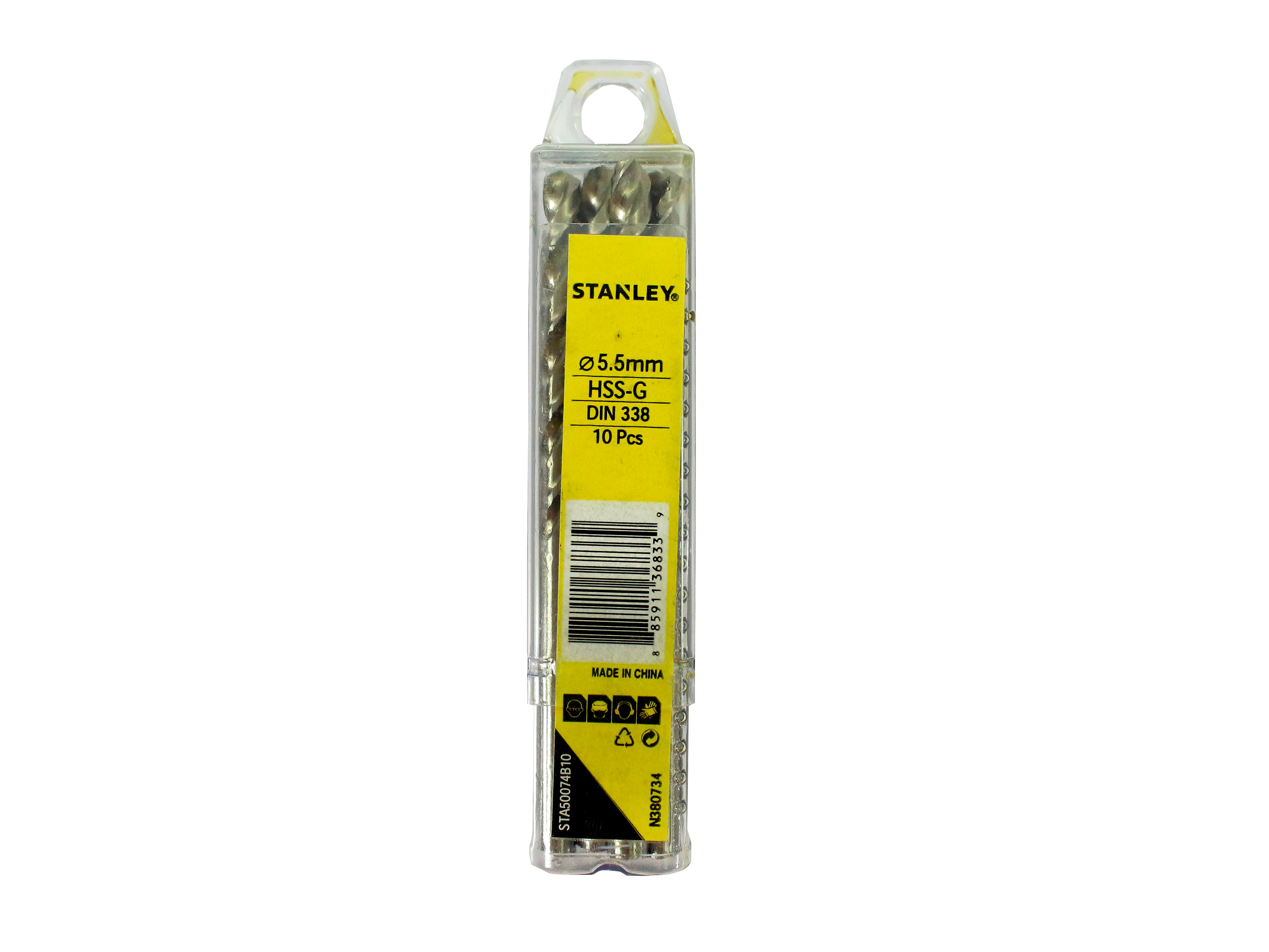 Mũi khoan sắt 5.5MM HSS Stanley STA50074B10