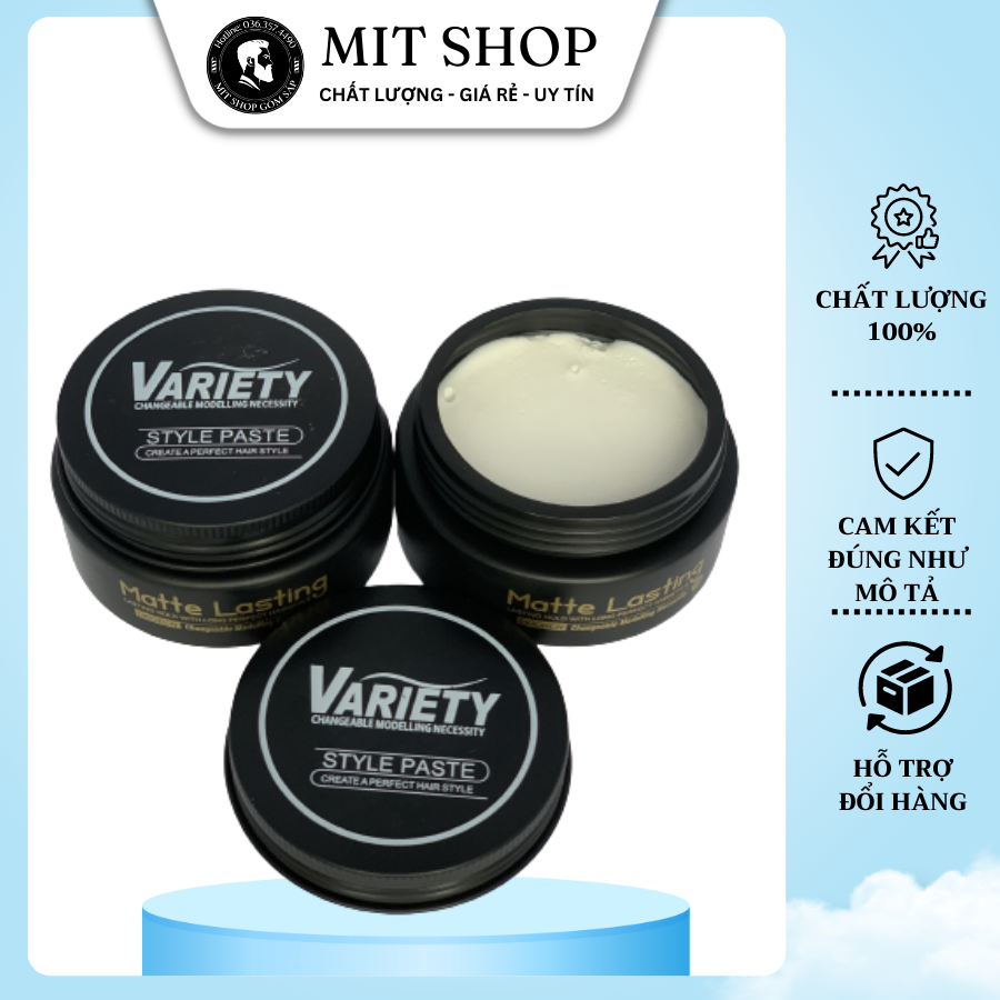Sáp vuốt tóc VARIETY MATTE LASTING 100g [ẢNH TỰ CHỤP - HÀNG NGON]