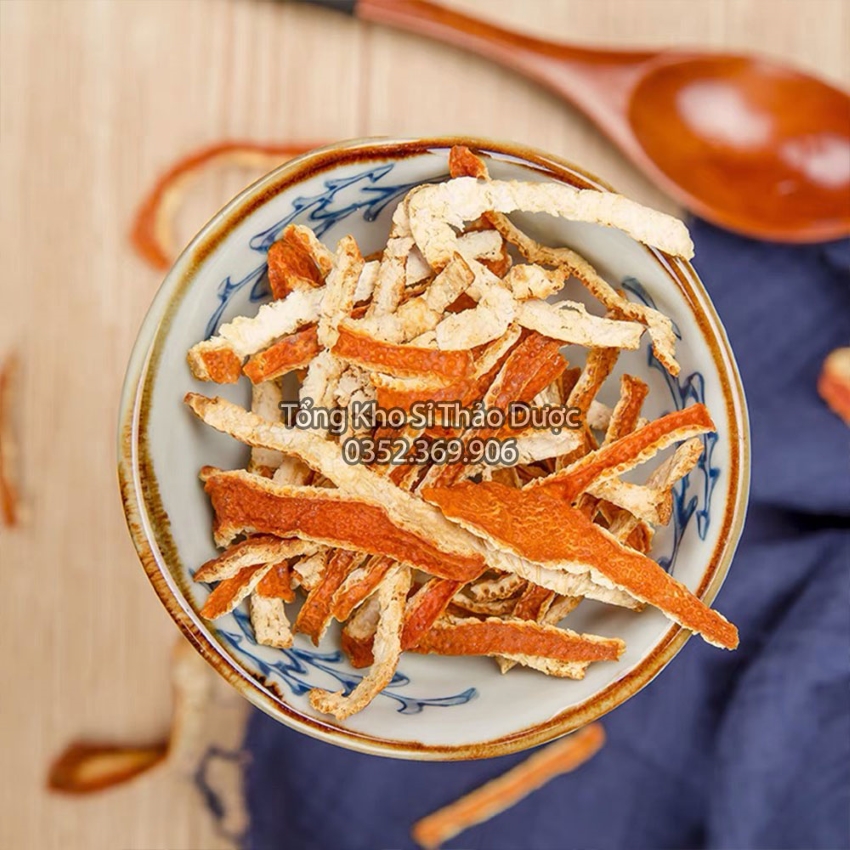 Tran Bi 100g, Dried Tangerine Peel, Fragrant, Beautiful - Wholesale Herbal Warehouse