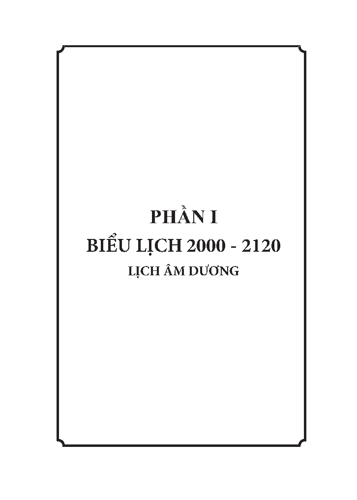 Lịch vạn niên 2000 - 2120 (bìa cứng)
