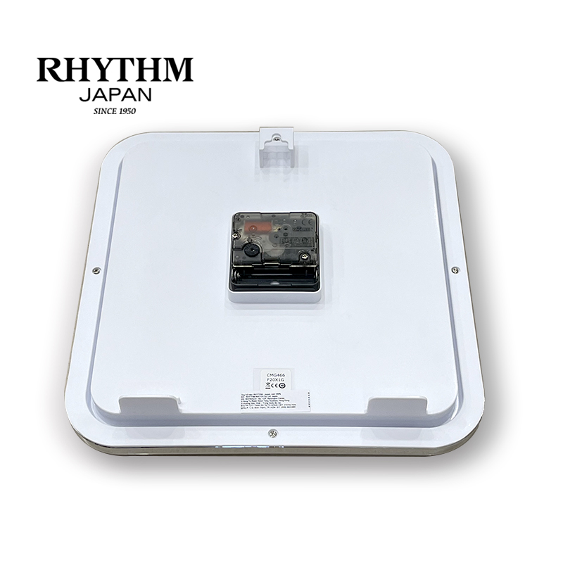 Đồng hồ treo tường Rhythm CMG466NR19 Basic Wall Clocks (Bạc)