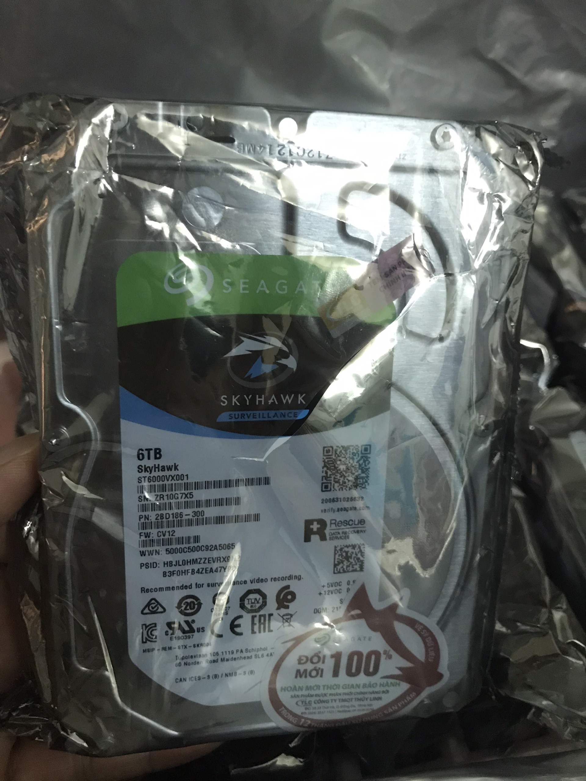 Ổ cứng 6TB Seagate Skyhawk ST6000VX001